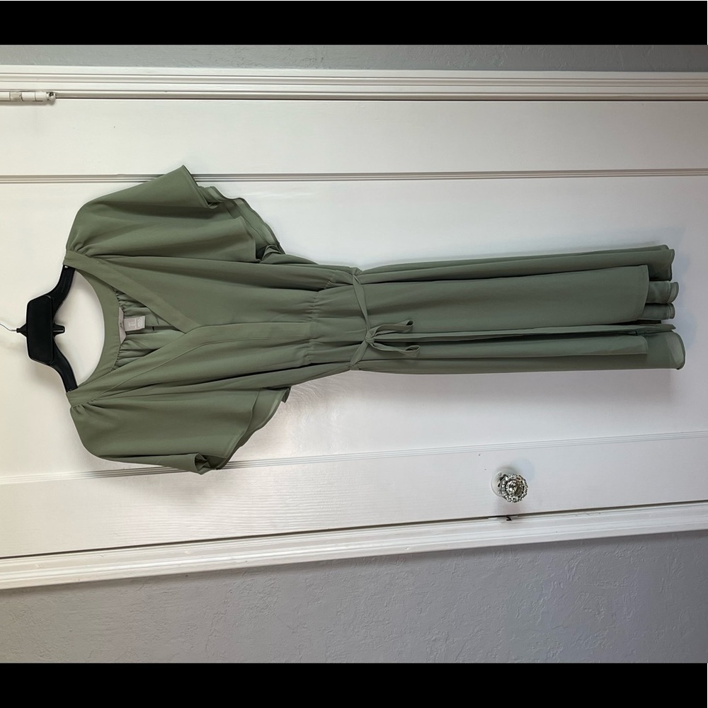 H&M sage dress